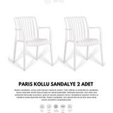 Empressco Paris | 2 Adet Kollu Lux Cafe & Restaurant Sandalyesi - Ahşap - Bej - Siyah - Seçenek 1