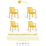 Empressco Paris | 4ADET Kollu Lux Cafe & Restaurant Sandalyesi - Acı Kahverengi - Seçenek 1