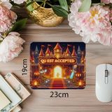 Empressco Parlak ve Eğlenceli Quest Tasarımlı Mouse Pad - 19X23 cm 2 mm Dikdörtgen Ithal Baskılı Mouse Pad