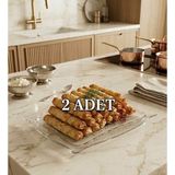 Empressco Paşabahçe 2 Adet Sunum & Servis Tabak & Tepsi - Fiyatı, Yorumları - Seçenek 1 - 51R-Turuncu