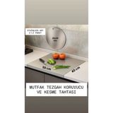 Empressco Paslanmaz Çelik 2'li Set Tezgah Koruyucu 40X50 cm ve Kesme Tahtası 30X30 cm