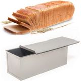 Empressco Paslanmaz Çelik Baton Tost ve Ekmek Kalıbı, Kapaklı, 10X10X25 cm - Seçenek 1 - (ClearEyelets)Black-RadiantOrchid
