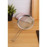 Empressco Paslanmaz Çelik Süzgeç 14 Cm, Metal Saplı, Ince Tel, Dayanıklı ve Hafif