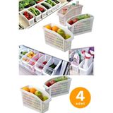 Empressco Pazarika 4 Adet Buzdolabı Düzenleyici, Dolap Içi Düzenleyici Organizer - Fiyatı, Yorumları - Ahşap Rengi - Seçenek 1
