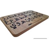 Empressco Pembe Arapça Kuran Harf Öğrenme Tahtası Montessori Eğitici Oyuncak - Seçenek 1 - Ahşap - Bej