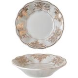 Empressco Porselen Çay Tabağı (Gold Motifli) 6 Adet (9552) - Seçenek 1 - Ahşap - Sarı