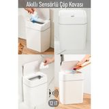 Empressco Porsima 4147 Hareket Sensörlü Sessiz Kapatma Çöp Kutusu Banyo Mutfak Çöp Kovası Kapaklı Banyo Çöp Kovası - Fiyatı, Yorumları - Seçenek 1 - 11-Kırmızı
