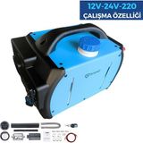 Empressco Portatif Dizel Isıtıcı Çanta Tip(Seyyar Webasto Müadili ) 12V 24V 220V Çalışır - Seçenek 1 - Mercan