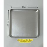 Empressco Pratik 25X25 cm Alüminyum Baklava ve Börek Tepsisi, Hafif ve Dayanıklı