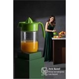 Empressco Pratik 660 ml Cam Narenciye Sıkacağı, 19 cm Derin Kapasiteli - Antrasit