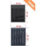 Empressco Pratik Çekmece Içi Kaşıklık ve Kepçelik Takım 40X49 Kumlu Yüzey