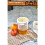 Empressco Pratik Kapaklı Mikser Blender Kabı Sıçratmasız Çırpma Kolay Kullanım - 079 Buz Beyazı - Seçenek 1