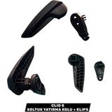 Empressco Pratik ve Güçlü Maïs Clio 5 Koltuk Kaldırma Kolu ve Klips Seti - 301 - Siyah