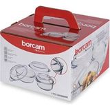 Empressco Pratik ve Şık 3'lü Borcam Kapaklı Tencere Seti, Büyük Boy - Altın - Seçenek 1