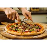 Empressco Pratik ve Şık Bambu Saplı Pizza Dilimleyici, Kolay Kullanım - Seçenek 1