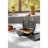 Empressco Pratik ve Şık Waffle ve Tost Makinesi, Çıkarılabilir Plakalar, Hızlı Kullanım - Antrasit
