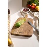 Empressco Premium Mango Kare Kesme ve Sunum Tahtası, 33 Cm, Şık ve Dayanıklı