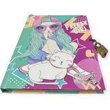 Empressco Pretty Girl Kilitli Kokulu Günlük, Hatıra Defteri 14X20CM 144 Sayfa Sert Kapak - 001-Renkli - Seçenek 1