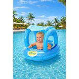 Empressco Rameh Gölgelikli Tenteli Çocuk Deniz Simiti Baby Float Bebek Deniz Simiti 0-3 Yaş Bebek Botu - Fiyatı, Yorumları - Altın - 0 - 12 Ay