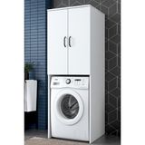Empressco Rani Mobilya Rani KD110 Çamaşır Makinesi Dolabı 2 Kapaklı 2 Raflı Banyo Dolabı Beyaz - Fiyatı, Yorumları