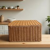 Empressco Rattan Dekoratif Dikdörtgen Organizer Sepet 35X26 cm