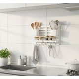 Empressco Red Kitchen 2 Adet Mutfak Düzenleyici Delikli Pano (Pegboard) ve Askı Seti_baharatlık ve Mutfak Gereç Organizeri - Fiyatı, Yorumları