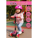 Empressco Renkli Işıklı Scooter 3 Tekerlekli Çocuk Scooter 3-7 Yaş - Ahşap - Seçenek 1