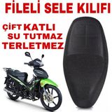 Empressco Rks Sniper 50 cc Motosiklet Sele Koltuk Kılıfı 3D Çift Katlı File A Kalite - 0 - 3 Yaş - C11