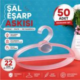 Empressco Şal Askısı Eşarp Askısı Geniş 50LI Kristal