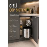 Empressco Sas Haus Banyo, Mutfak Tezgah Altı 11 Litre Metal Çöp Kovası, Krom, Tüm Dolaplara Uyumlu Dolap Içi Çöp Kovası - Fiyatı, Yorumları - Seçenek 1 - 11-Kırmızı
