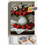Empressco Sayılarla Boyama Seti Numaralı Tuval Fırça Boya Dahil Kasnaklı Set 50X70 cm - Çilek Vazo - Fiyatı, Yorumları - Seçenek 1 - 00