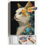 Empressco Sayılarla Boyama Seti Numaralı Tuval Fırça Boya Dahil Kasnaklı Set 50X70 cm - Golden Kedi - Fiyatı, Yorumları - Seçenek 1 - 00