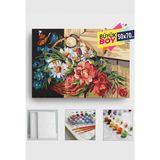 Empressco Sayılarla Boyama Seti Numaralı Tuval Fırça Boya Dahil Kasnaklı Set 50X70 cm - Kelebek Çiçekler - Fiyatı, Yorumları - Seçenek 1 - 00