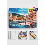 Empressco Sayılarla Boyama Seti Numaralı Tuval Fırça Boya Dahil Kasnaklı Set 50X70 cm - Tekneler - Fiyatı, Yorumları - Seçenek 1 - 00