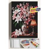 Empressco Sayılarla Boyama Seti Numaralı Tuval Fırça Boya Dahil Kasnaklı Set 50X70 cm - Vazo ve Lamba - Fiyatı, Yorumları - Seçenek 1 - 00