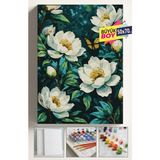 Empressco Sayılarla Boyama Seti Numaralı Tuval Fırça Boya Dahil Kasnaklı Set 50X70 cm - Yeşil Çiçekler - Fiyatı, Yorumları - Seçenek 1 - 00