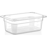 Empressco Şeffaf Polikarbon 1/4 100MM Gastronom Küvet, Kaliteli ve Güvenilir - 1 lt