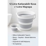 Empressco Sepetkitchen Gri Katlanır Su Kovası ve Maşrapa - Fiyatı, Yorumları - Altın