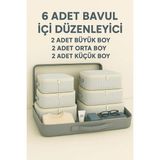 Empressco Serstil 6 Parça Bavul Organizer Filesiz Hurç Seti – Valiz Içi Düzenleyici Hurç ve Çanta Takımı - Gri Çizgili - Fiyatı, Yorumları - Ahşap Rengi - Seçenek 1