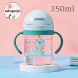 Empressco Sevimli 250ML Figürlü Bebek Su Şişesi, Pipetli Matara, Pratik ve Şık Tasarım