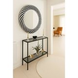 Empressco Şık Elegance Dresuar 100 cm Dekoratif Çok Raflı Füme Cam - 1/100 Toz Ceviz