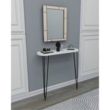Empressco Şık Elips Dresuar 60×85 cm Beyaz, Modern ve Kullanışlı Tasarım - 1/100 Toz Ceviz