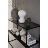 Empressco Şık Füme Cam ve Ahşap Köşe Konsolu, Modern Tasarım, 80 Cm, Zarif Ev Dekoru - 1/100 Toz Ceviz