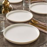 Empressco Şık Gold 6 Parça Bone Pasta Takımı, Zarif ve Modern Tasarım - Seçenek 1 - 51R-Turuncu