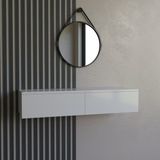 Empressco Şık Konsol ve Makyaj Masası, Mdf Ahşap, Duvara Monte, 100 cm Uzunluk - 1/100 Toz Ceviz