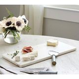 Empressco Şık Mermer Sunum Tabağı ve Supla Seti 30X20 cm - Turuncu - Seçenek 1