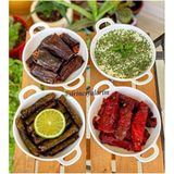 Empressco Şık Porselen Meze Tabak Seti, Pratik ve Estetik Sunum Için Ideal - Seçenek 1 - 51R-Turuncu