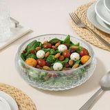 Empressco Şık Salata ve Meyve Sunum Kasesi 24X6,5 Cm, Modern ve Kullanışlı Tasarım - Kestane Akaju - Seçenek 1