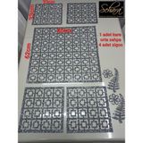 Empressco Şık Sehpa Örtü Seti 5 Parça, Koruma ve Dekorasyon Için Ideal - 10 x 10 cm