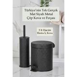 Empressco Şık Siyah Metal Çöp Kovası ve Tuvalet Fırça Seti, Pratik ve Modern Tasarım - Seçenek 1 - 11-Kırmızı